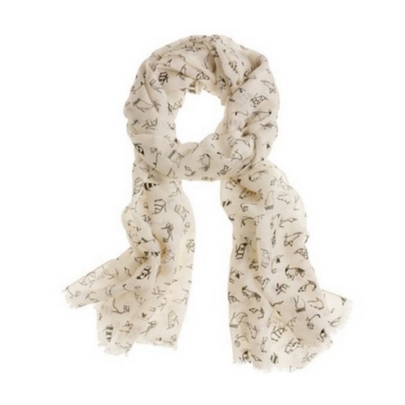 J. Crew Accessories - J. Crew Shoe Print Scarf
